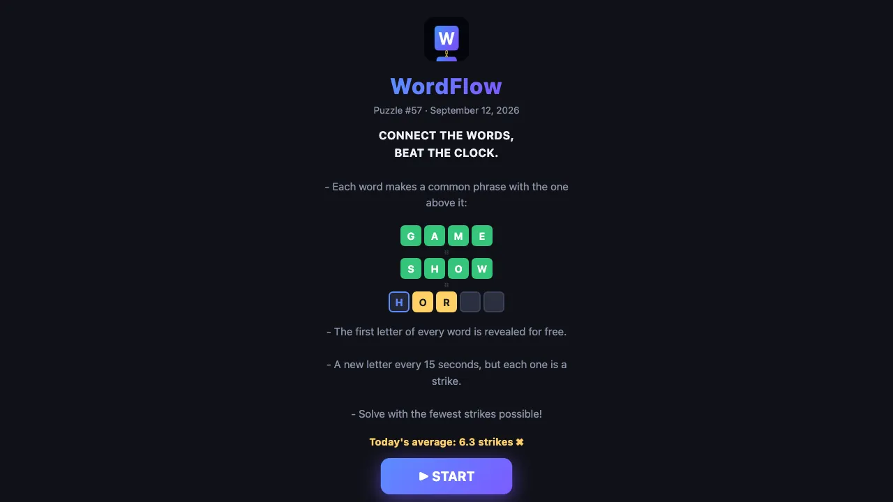 WordFlow screenshot 2