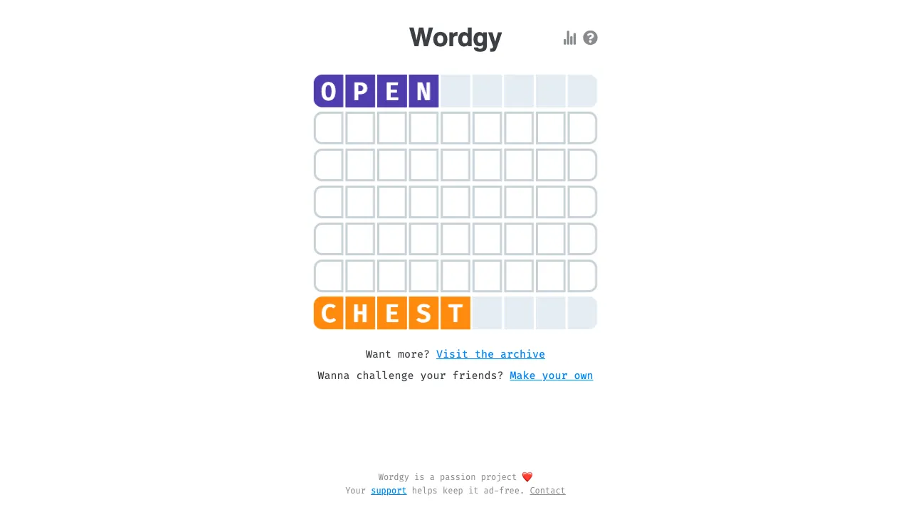 Wordgy screenshot 2