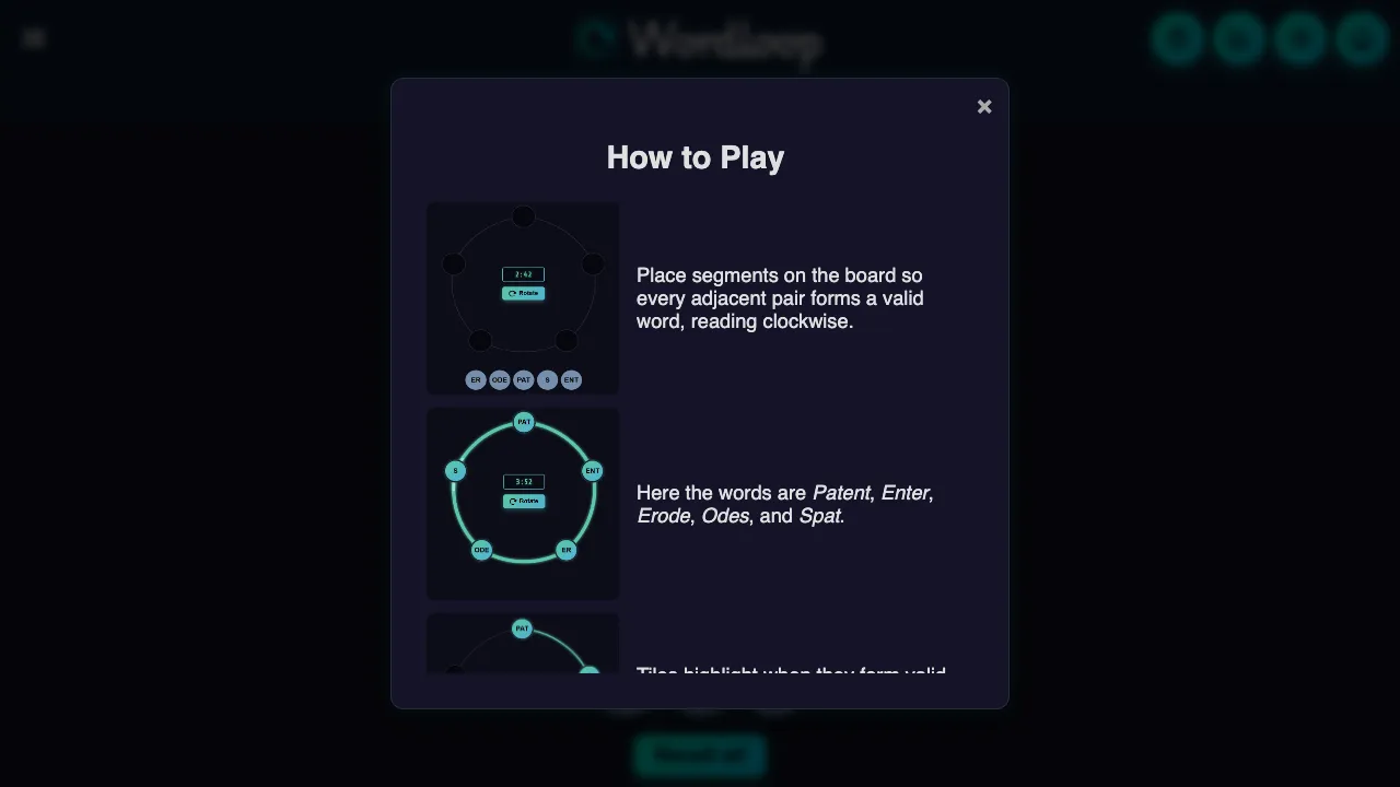 Wordloop screenshot 1