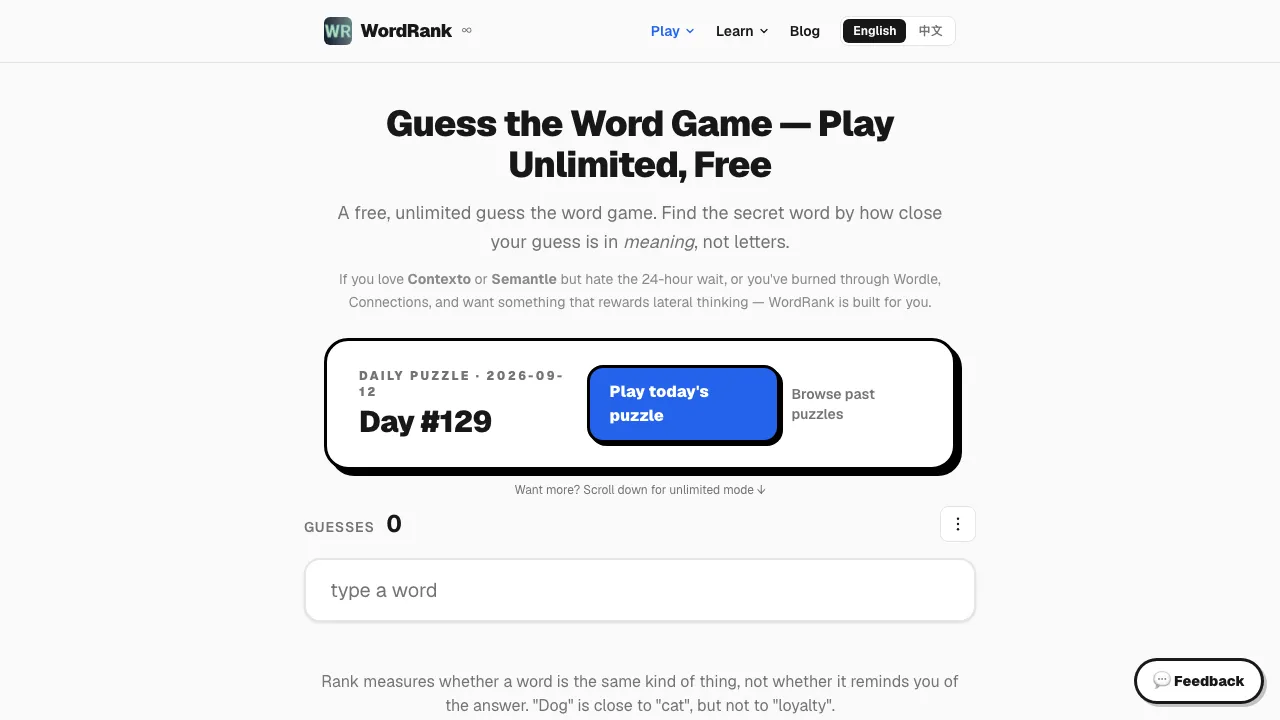 WordRank screenshot 1