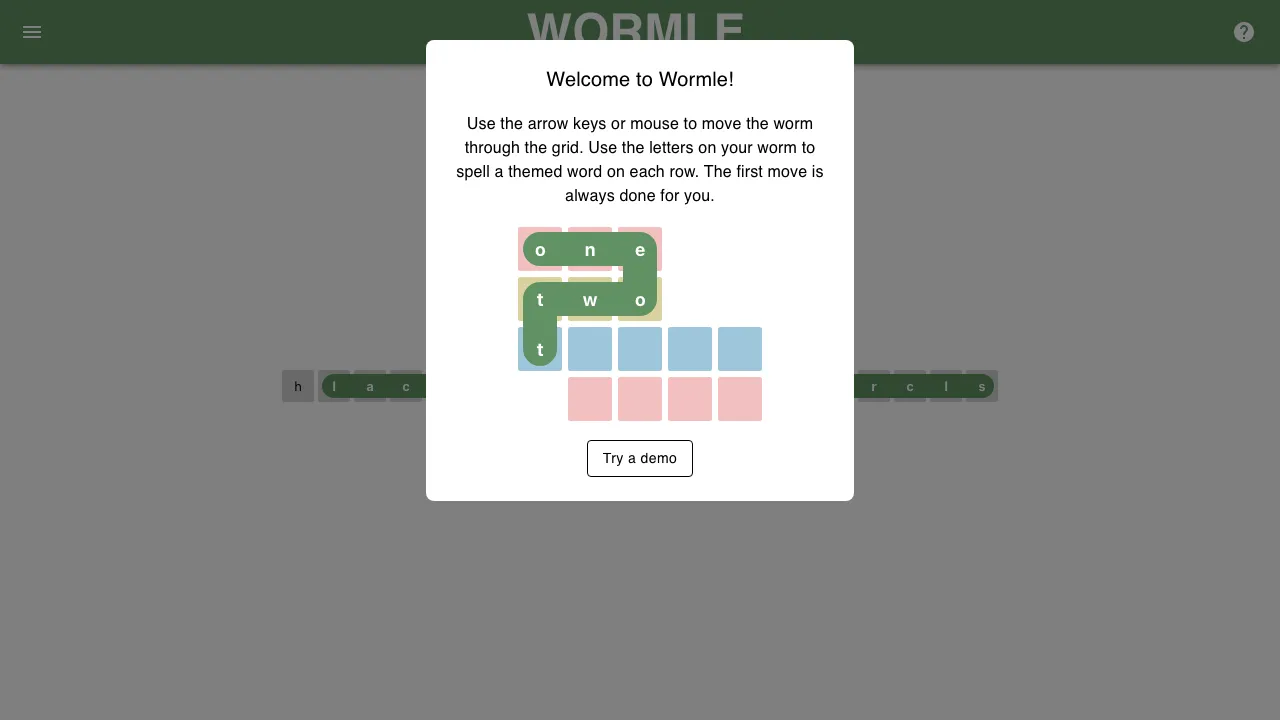 Wormle screenshot 1