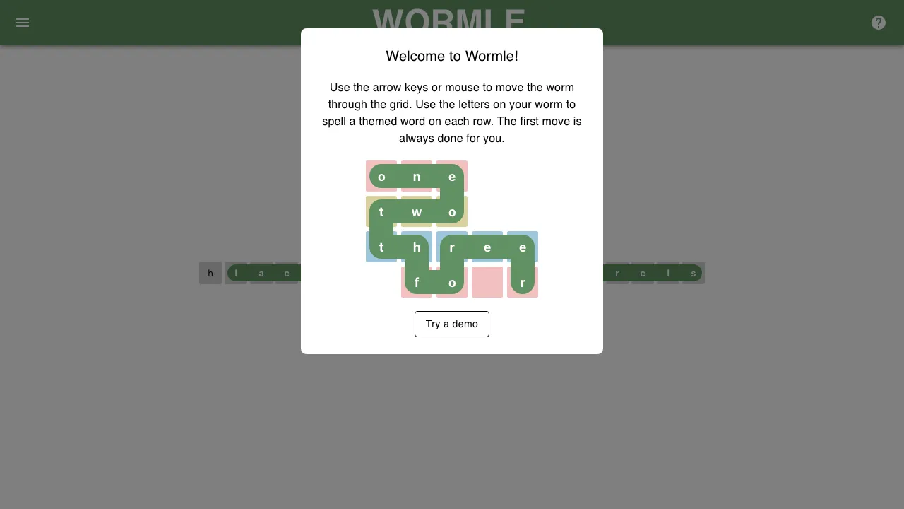 Wormle screenshot 2