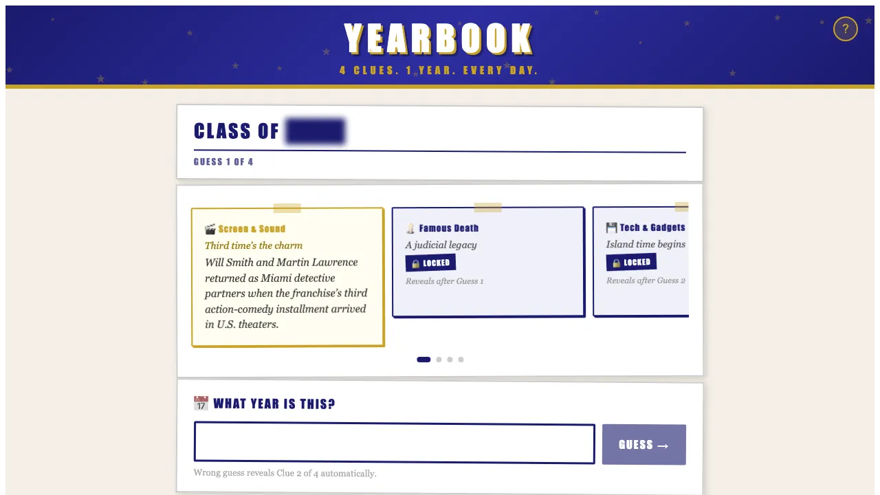 Yearbook screenshot 1